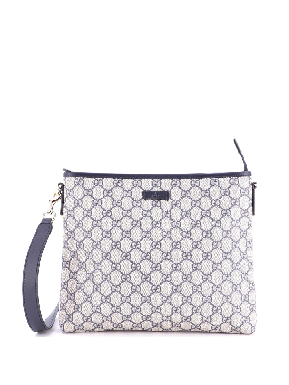 Gucci Zip Top Messenger Bag Gg Coated #276585G11B